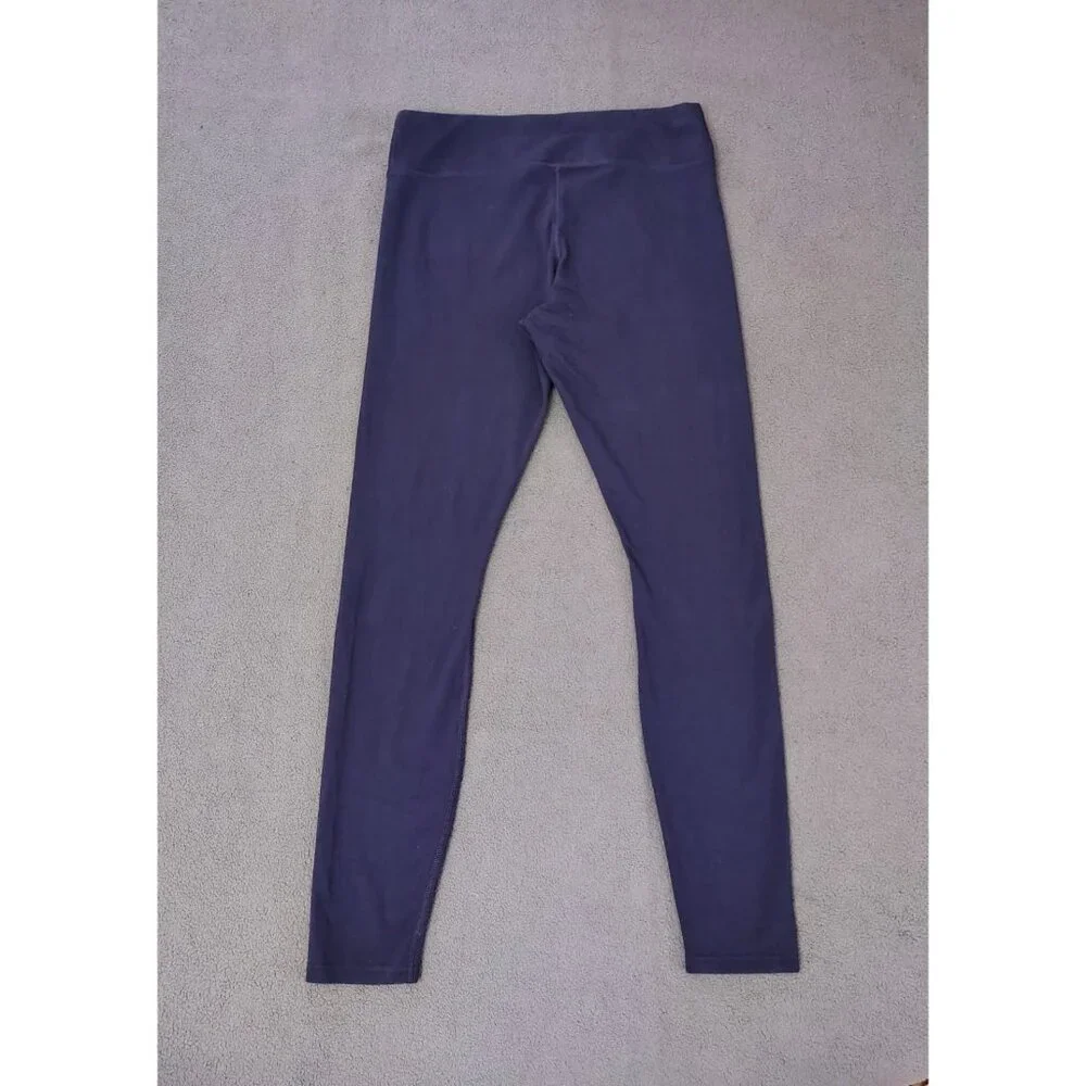 Pact Organic Cotton Leggings Women’s Size Large Blue Fitness Athleisure Running - Picture 5 of 5